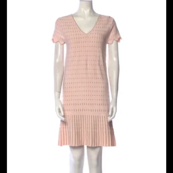 slim fit dress slacks Lace Puff Sleeve Cotton Blend Midi Dress | Agnel